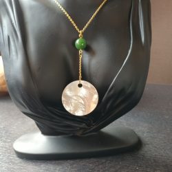 La terre et pleine lune par Uni Bijoux